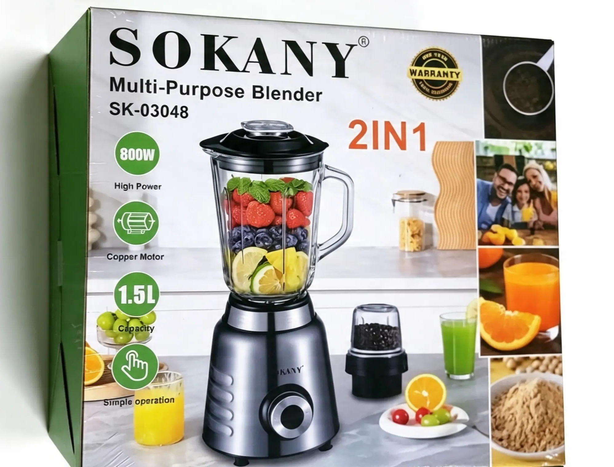 SOKANY MULTI-PURPOSE BLENDER SK-03048