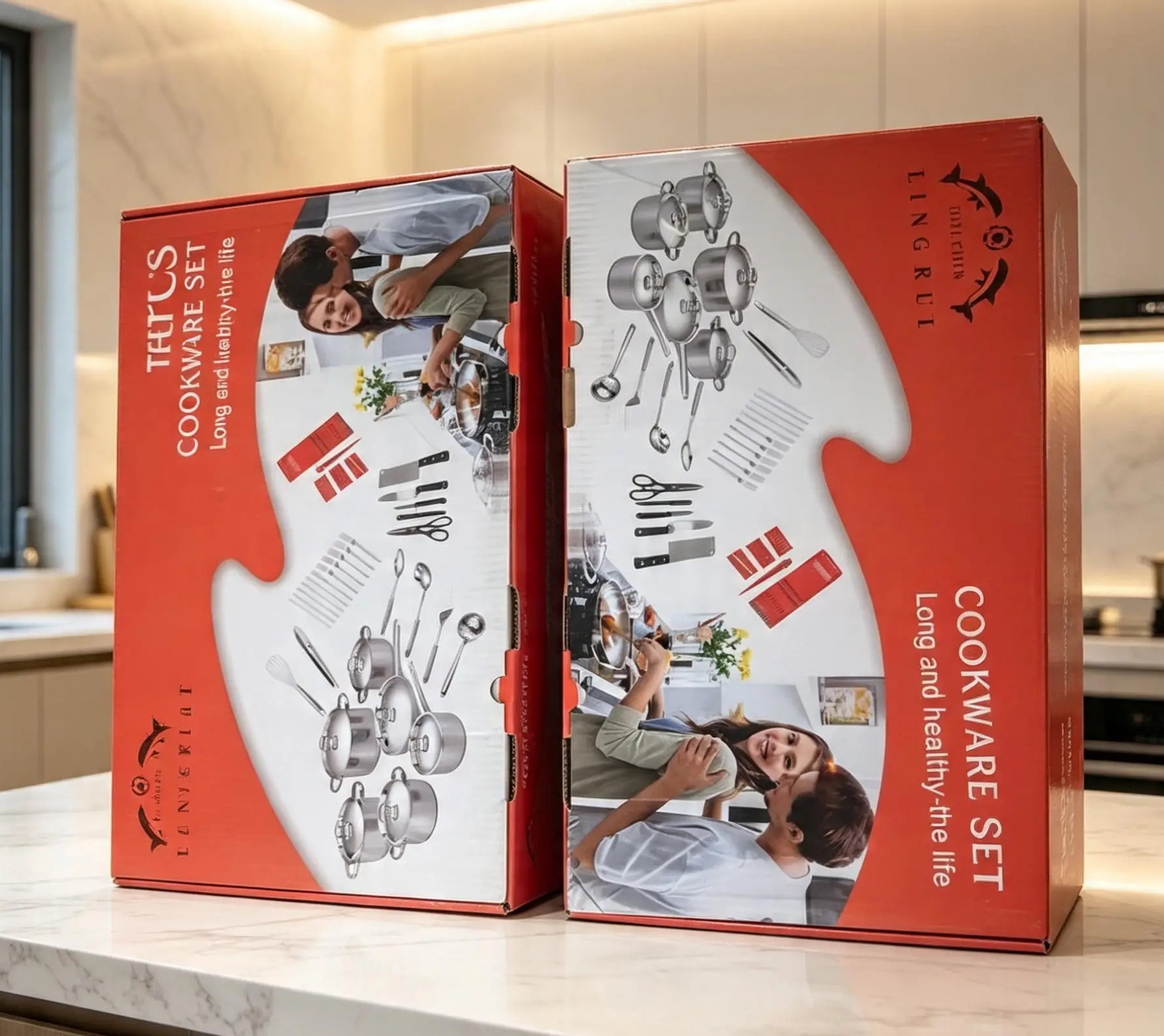 Lingrui /LR's Dolphin stainless cookware set