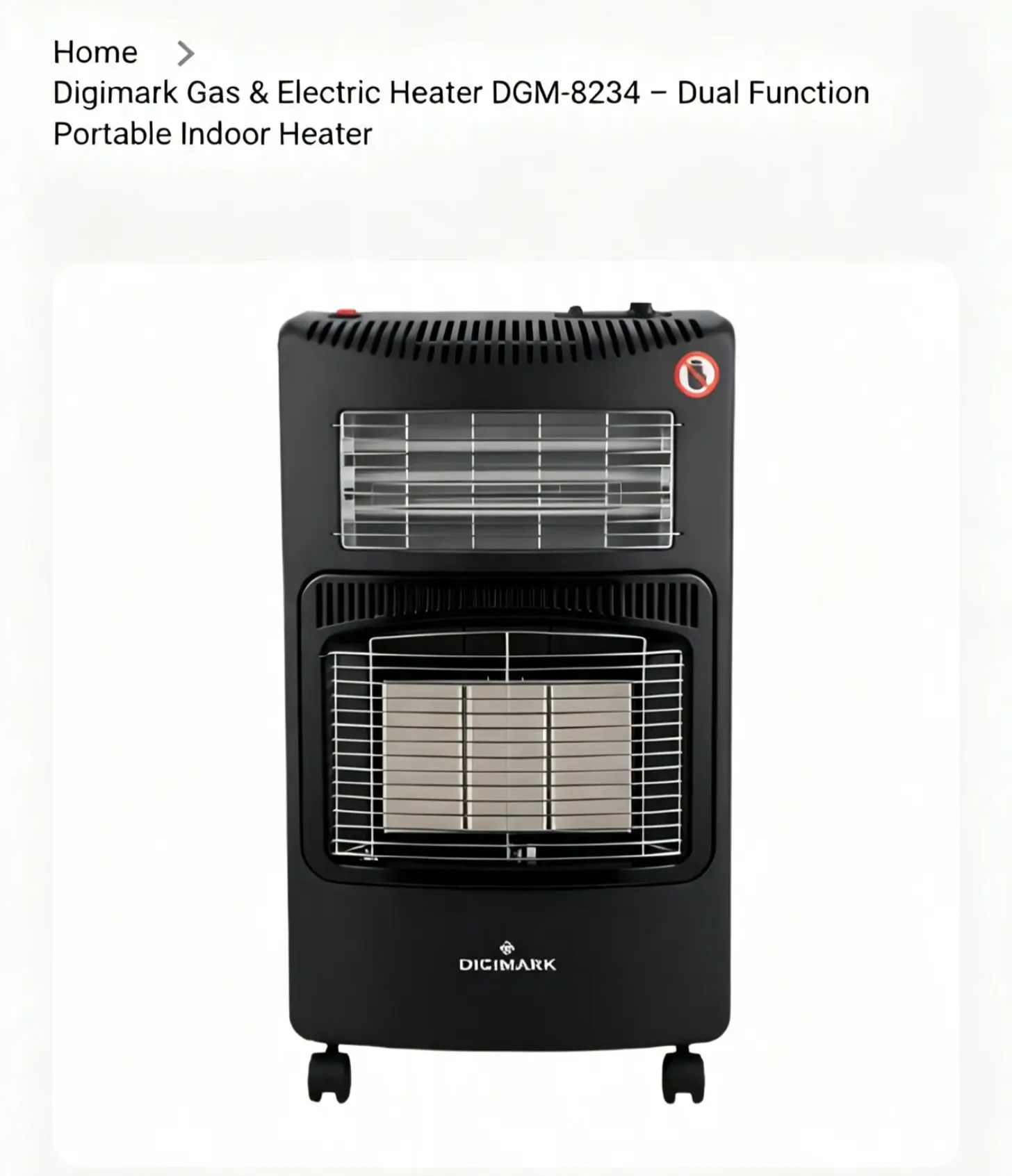 Digimark Gas & Electric Heater (Model DGM - 8234)