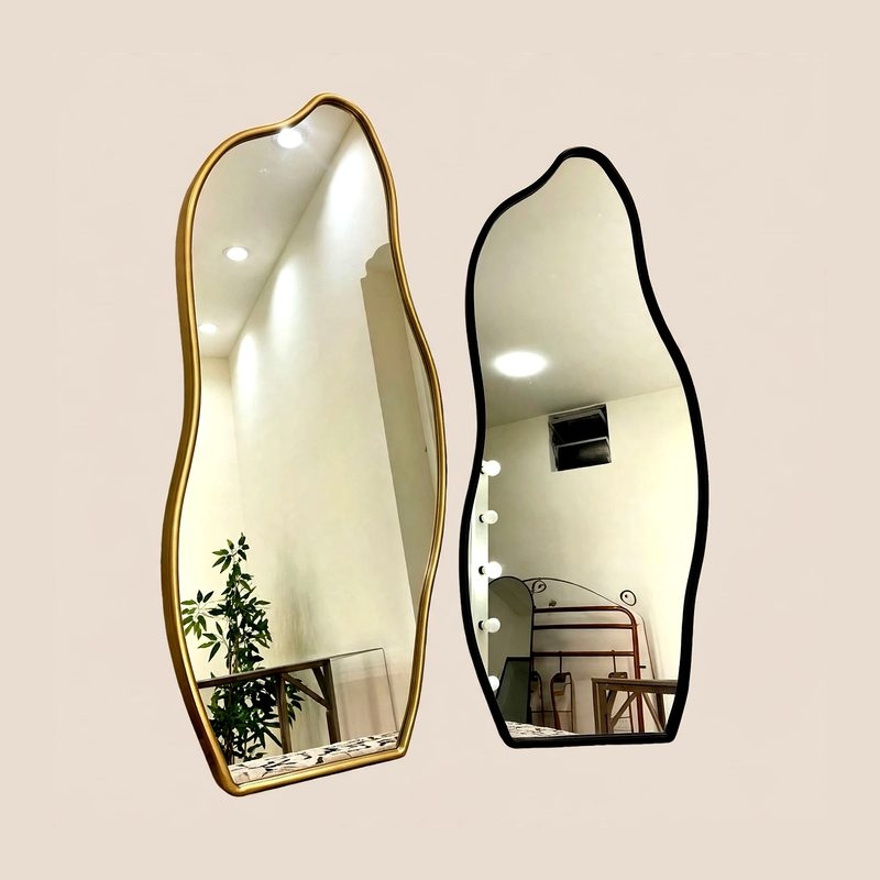 Gold & Black Full Length Floor Mirror
